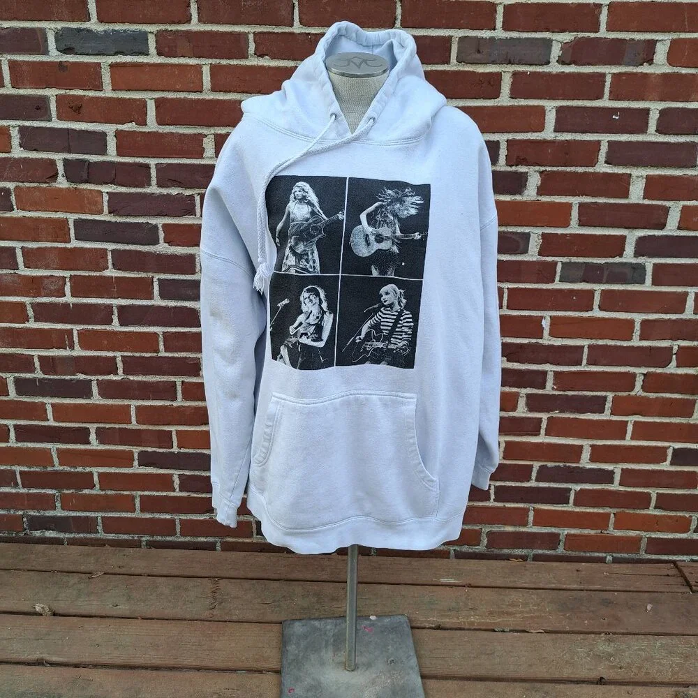 %Size 4XL Taylor Swift The Eras Tour White Collage Hoodie - Picture 2 of 9
